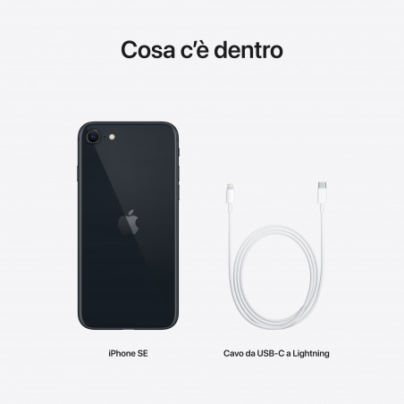 iPhone SE 2022 256GB Mezzanotte - Prodotto rigenerato grado AAA