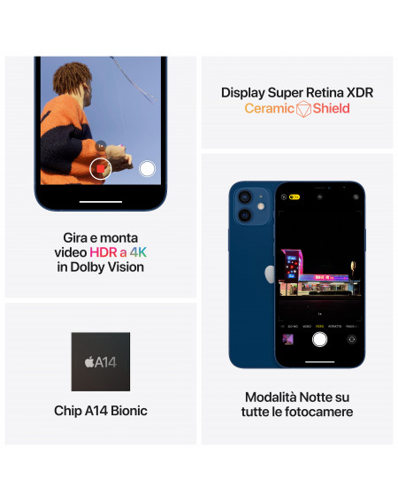 iPhone 12 128GB White  - Prodotto rigenerato di grado A