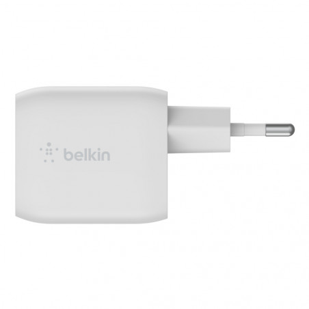 CARICABATTERIE CON PPS DUAL PORTA USB-C GAN 45W PD UNIVERSALE - BIANCO