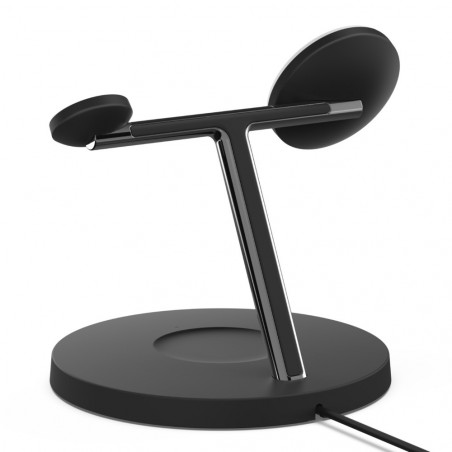 Stand di ricarica wireless magsafe 3 in 1 w.watch fast charge - black