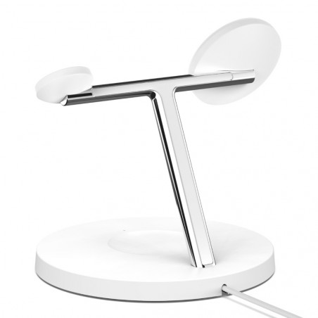 Stand di ricarica wireless magsafe 3 in 1 w.watch fast charge - white