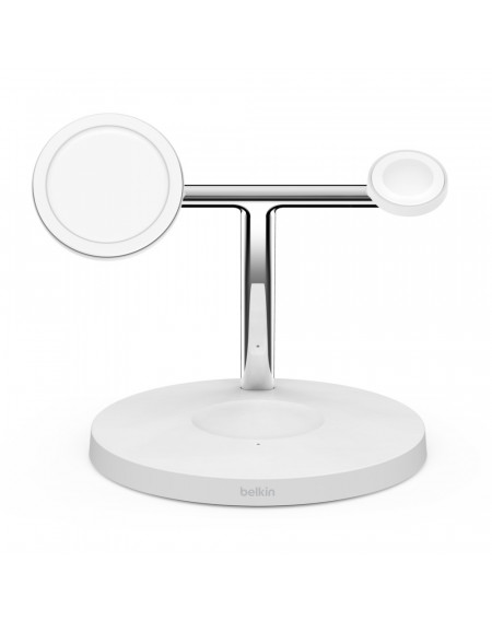 Stand di ricarica wireless magsafe 3 in 1 w.watch fast charge - white