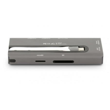 LMP Travel dock USB-C 4k 9 porte Space Gray