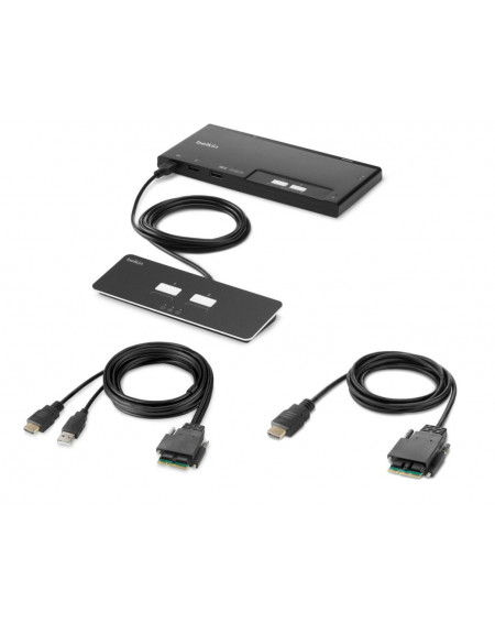 2-PORT SINGLE HEAD HDMI KVM SWITCH PP4.0 W REMOTE
