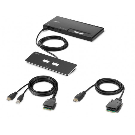 2-PORT SINGLE HEAD HDMI KVM SWITCH PP4.0 W REMOTE