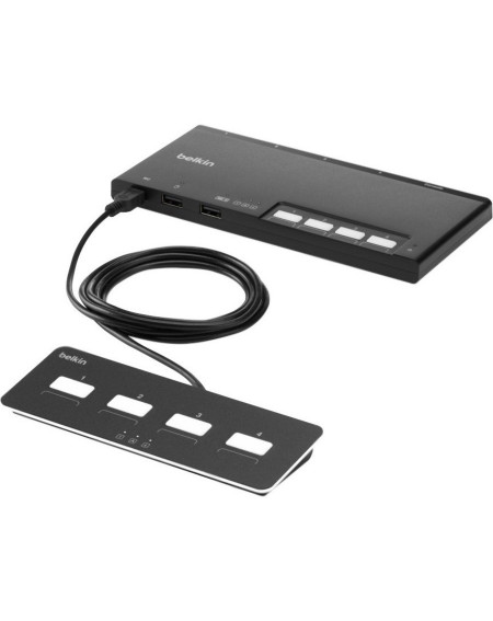4-PORT DUAL HEAD HDMI KVM SWITCH PP4.0 W REMOTE