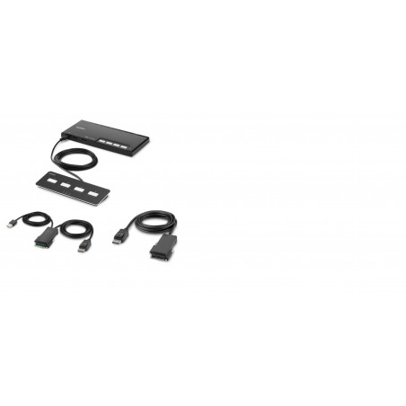 4-PORT SINGLE HEAD DP KVM SWITCH PP4.0 W REMOTE