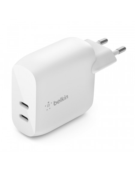 CARICABATTERIE 2 PORTE USB-C 20W - BIANCO