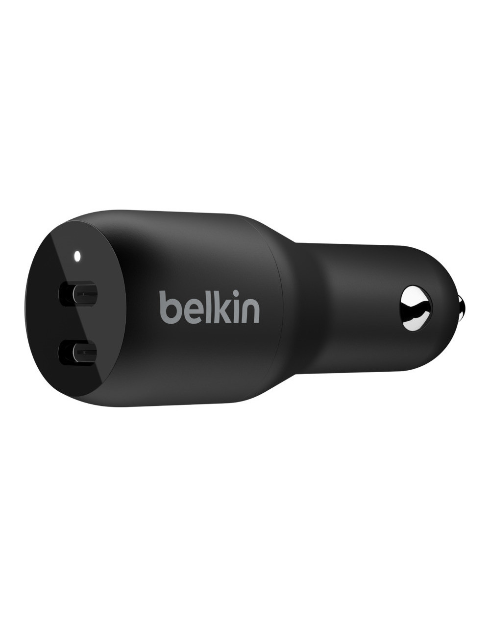 CARICABATTERIE DA AUTO CON DOPPIA PORTA USB-C 18W - NERO CARICABATTERIE DA AUTO CON DOPPIA PORTA USB-C 18W - NERO