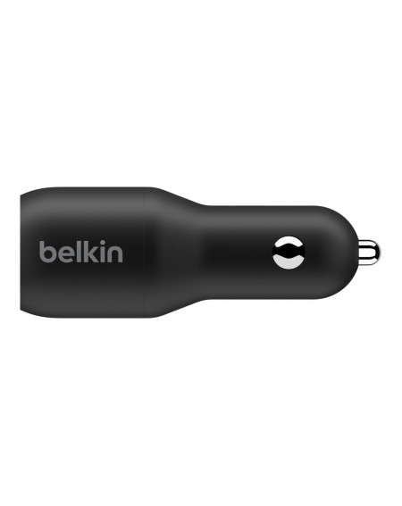 CARICABATTERIE DA AUTO CON DOPPIA PORTA USB-C 18W - NERO