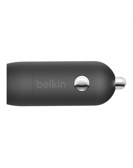 CARICABATTERIE DA AUTO USB-C 20W CON CAVO USB-C A LIGHTNING - NERO