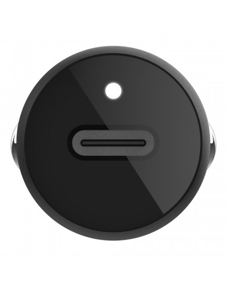 CARICABATTERIE DA AUTO USB-C 20W CON CAVO USB-C A LIGHTNING - NERO