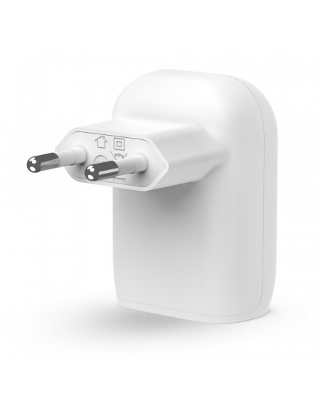 CARICABATTERIE DA PARETE CON PPS PORTA USB-C PD 30W 1M PVC C-C - BIANCO