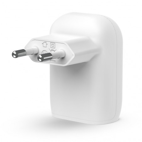 CARICABATTERIE DA PARETE CON PPS PORTA USB-C PD 30W 1M PVC C-C - BIANCO