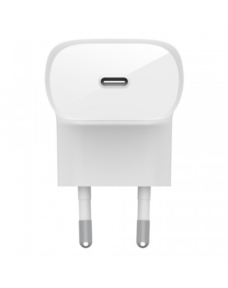 CARICABATTERIE DA PARETE CON PPS PORTA USB-C PD 30W 1M PVC C-C - BIANCO