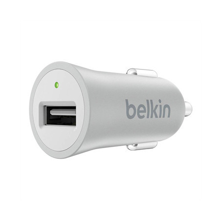 MINI CARICABATTERIE USB DA AUTO METALLICO MIXIT 2,4 A 5W - SILVER
