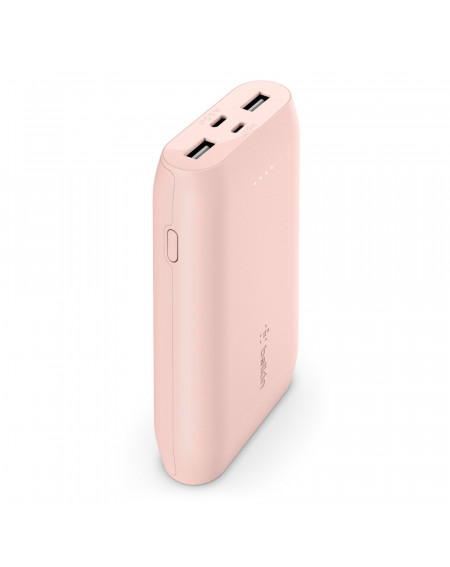 POWERBANK 10K 15W USB-C IN OUT + MICRO USB IN - ROSA