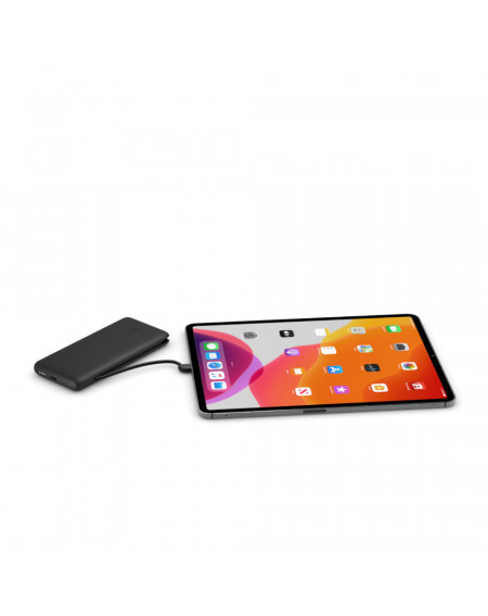 POWERBANK 10K 23W PD USB-C IN OUT E LIGHTNING OUT CAVI INCLUSI - NERO