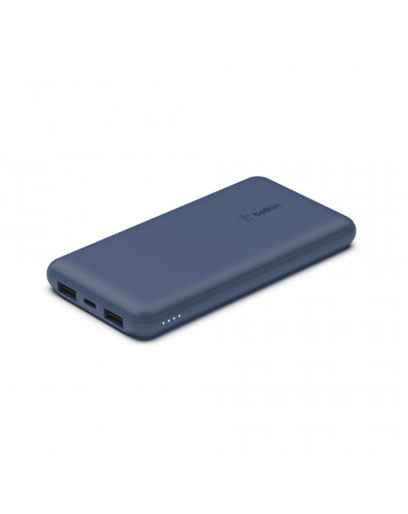 POWERBANK 10K CON CAVO USB-A USB-C - BLU