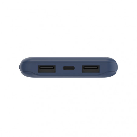POWERBANK 10K CON CAVO USB-A USB-C - BLU