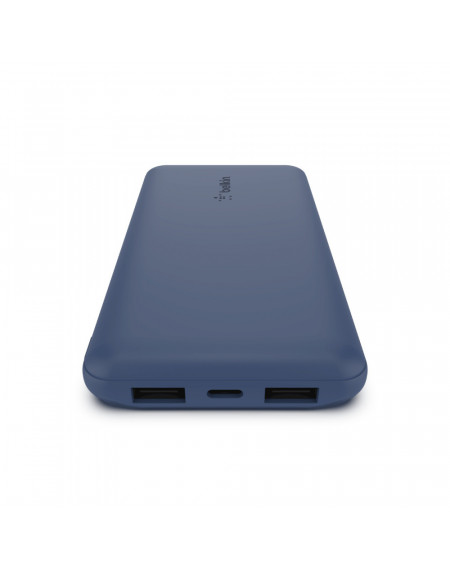 POWERBANK 10K CON CAVO USB-A USB-C - BLU