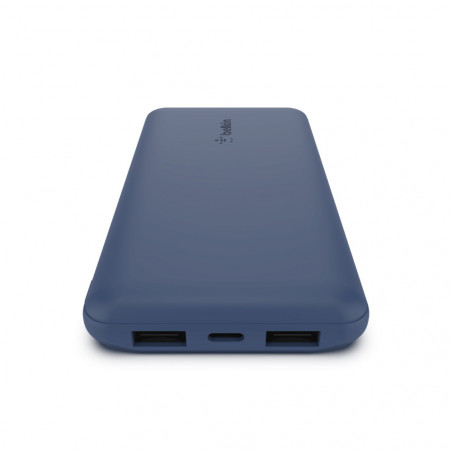 POWERBANK 10K CON CAVO USB-A USB-C - BLU