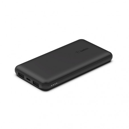 POWERBANK 10K CON CAVO USB-A USB-C - NERO