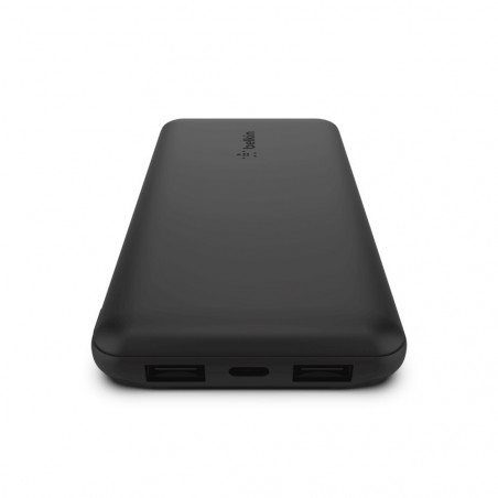 POWERBANK 10K CON CAVO USB-A USB-C - NERO