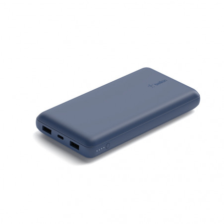 POWERBANK 15W 20K CON CAVO USB-A USB-C - BLU