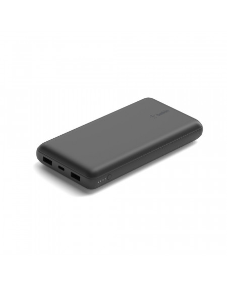 POWERBANK 15W 20K CON CAVO USB-A USB-C - NERO