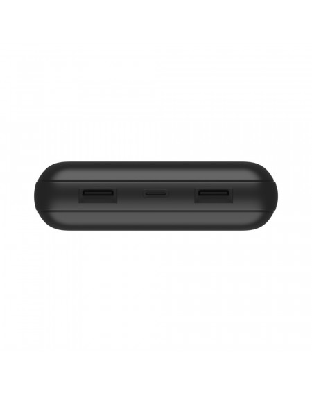 POWERBANK 15W 20K CON CAVO USB-A USB-C - NERO