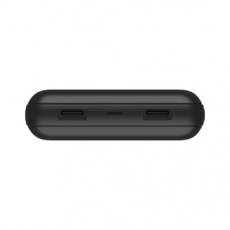 POWERBANK 15W 20K CON CAVO USB-A USB-C - NERO
