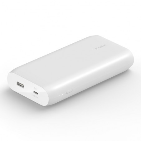 POWERBANK 20K 30W PD USB-C IN OUT - WHITE