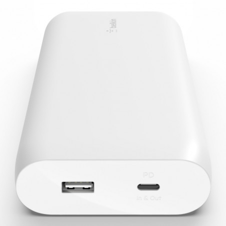 POWERBANK 20K 30W PD USB-C IN OUT - BIANCO