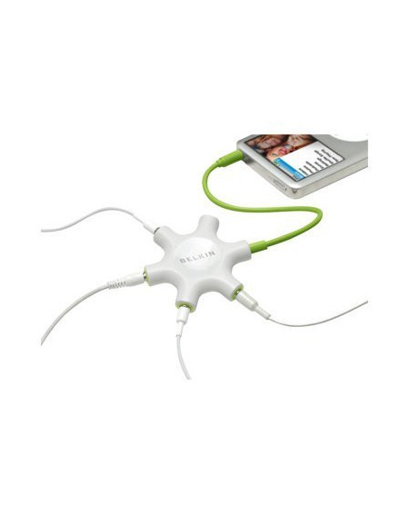 ROCKSTAR - 5-WAY AUDIO SPLITTER WHITE