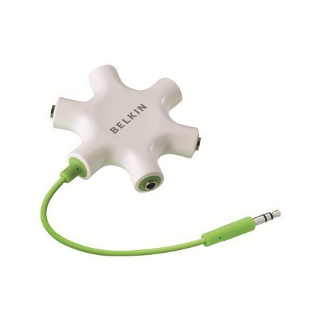 ROCKSTAR - 5-WAY AUDIO SPLITTER WHITE