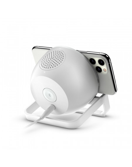 SUPPORTO DI RICARICA WIRELESS 10W CON SPEAKER - BIANCO