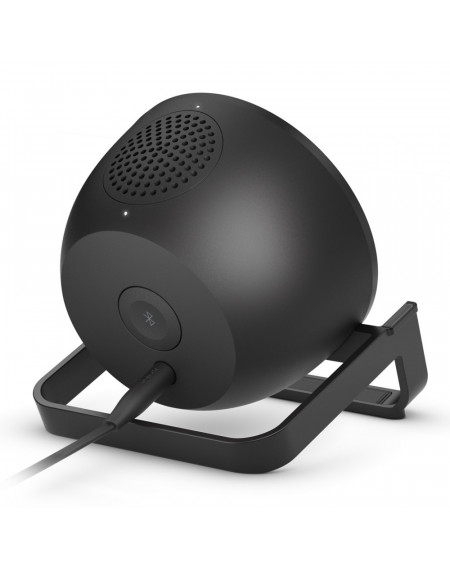 SUPPORTO DI RICARICA WIRELESS 10W CON SPEAKER - NERO