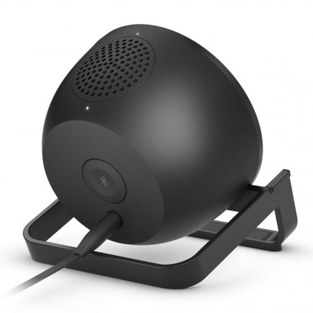 SUPPORTO DI RICARICA WIRELESS 10W CON SPEAKER - NERO