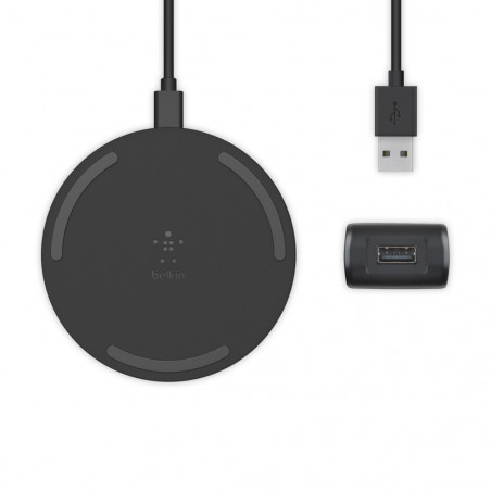 TAPPETINO DI RICARICA WIRELESS 10W SENZA ALIMENTATORE - NERO