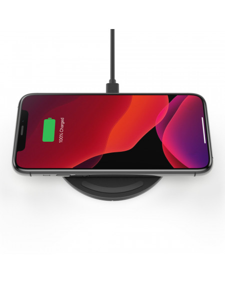 TAPPETINO DI RICARICA WIRELESS 10W SENZA ALIMENTATORE - NERO