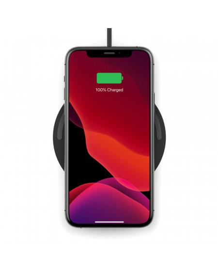 TAPPETINO DI RICARICA WIRELESS 10W SENZA ALIMENTATORE - NERO