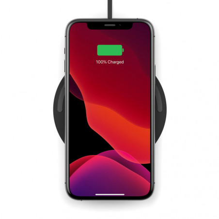 TAPPETINO DI RICARICA WIRELESS 10W SENZA ALIMENTATORE - NERO