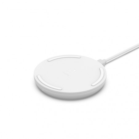 TAPPETINO DI RICARICA WIRELESS 15W SENZA ALIMENTATORE - BIANCO