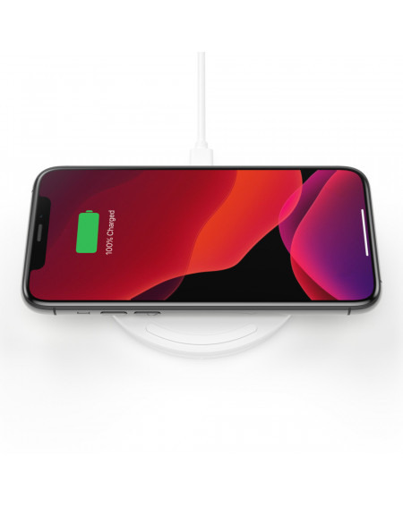 TAPPETINO DI RICARICA WIRELESS 15W SENZA ALIMENTATORE - BIANCO