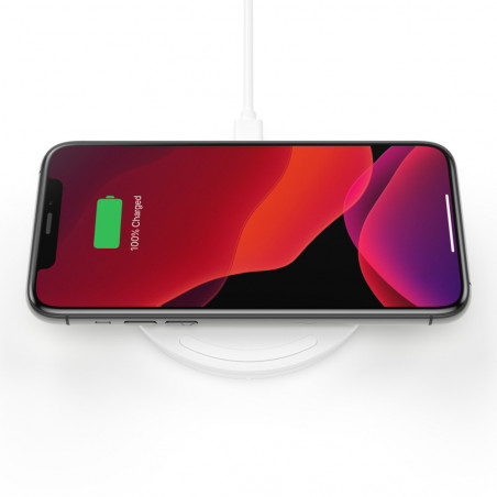 TAPPETINO DI RICARICA WIRELESS 15W SENZA ALIMENTATORE - BIANCO