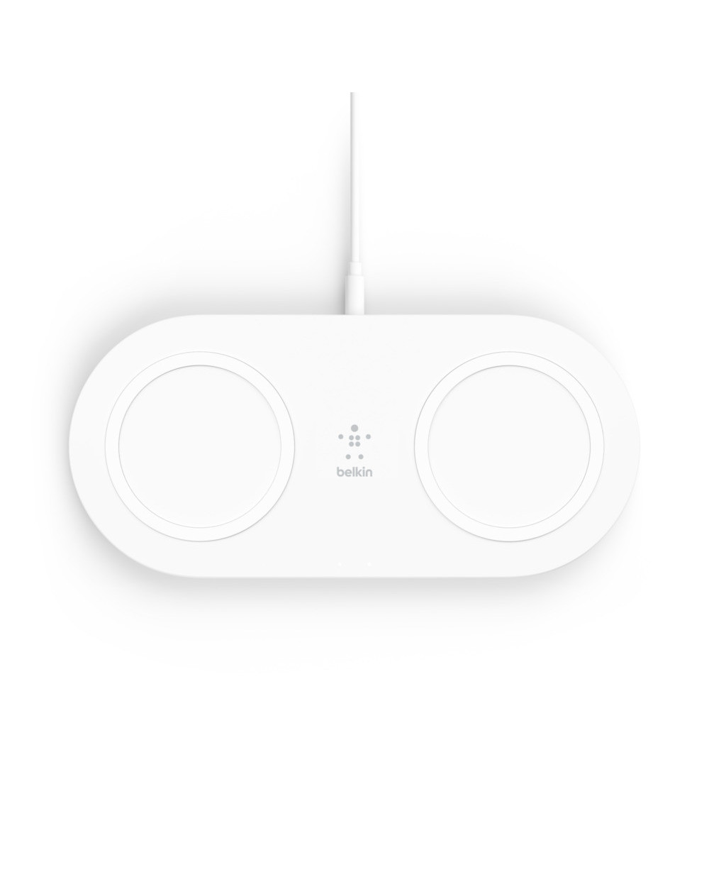TAPPETINO DI RICARICA WIRELESS DOPPIO 2 X 15W - BIANCO TAPPETINO DI RICARICA WIRELESS DOPPIO 2 X 15W - BIANCO