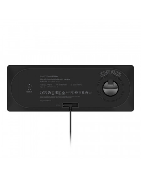 TAPPETINO DI RICARICA WIRELESS MAGSAFE 3 IN 1 - NERO