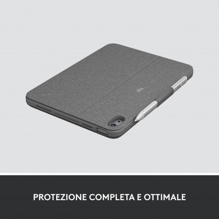 Logitech Combo Touch di Logitech con tastiera e trackpad per iPad (7ª, 8ª, 9ª e 10ª generazione)