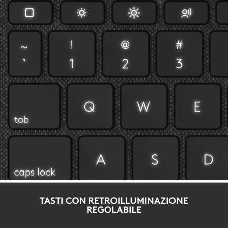 Logitech Combo Touch di Logitech con tastiera e trackpad per iPad (7ª, 8ª, 9ª e 10ª generazione)